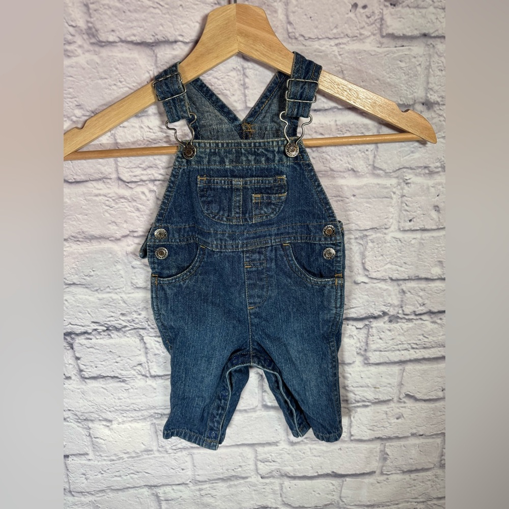 Boy or girl infant 0-3M Blue Denim Jean Overalls Arizona